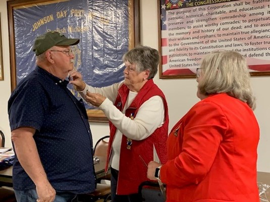 Ceremony for MI VVA Chapter 390 by the John Alden Chapter, NSDAR